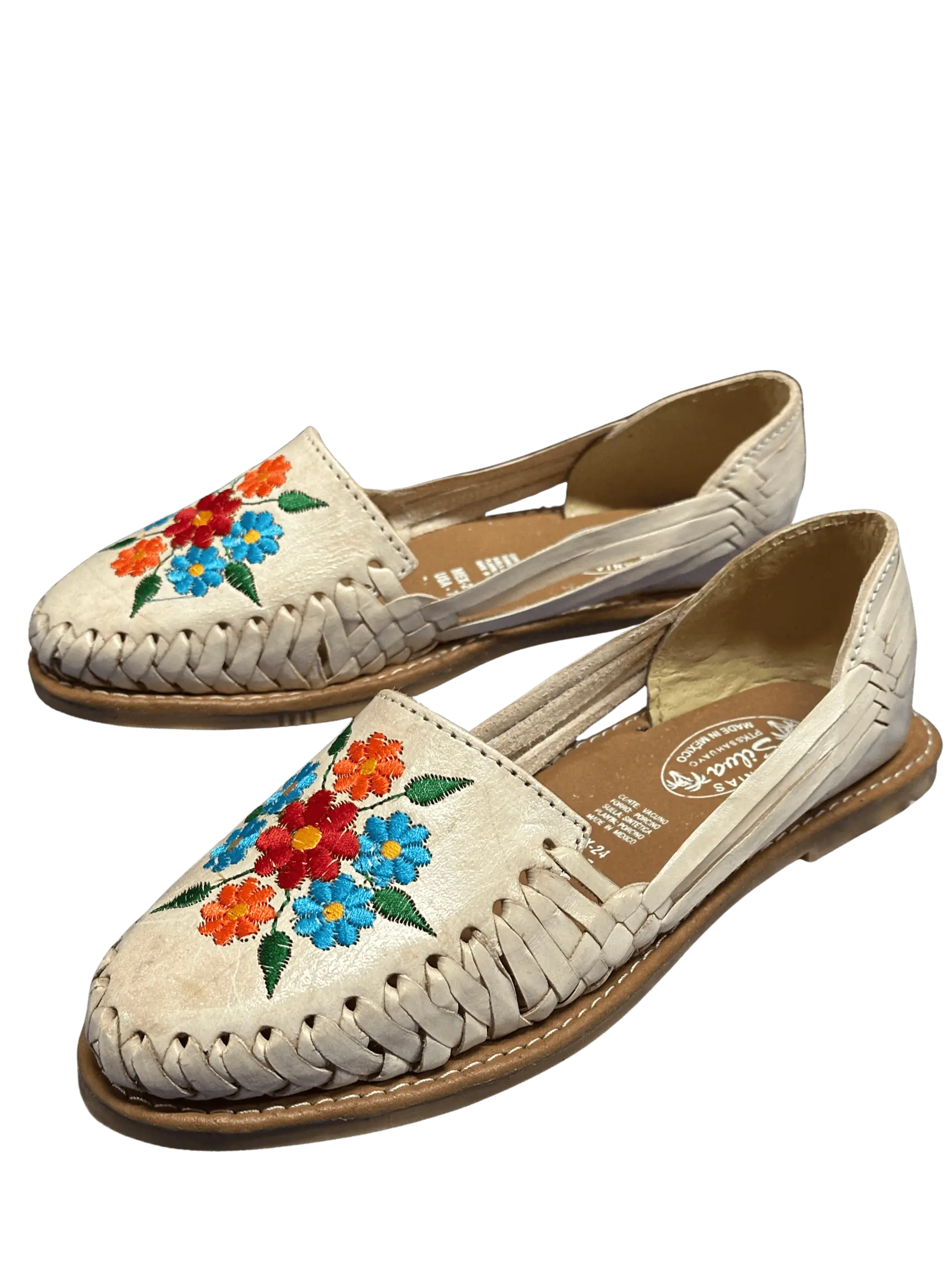 Women's Handmade Lucia Flowers Huarache Footwear Shoe