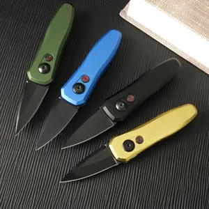 Outdoor small folding knife, pure aluminum handle, CPM154 high hardness steel, outdoor camping, driving fishing EDC tool, best gift