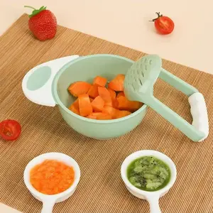 Polypropylene Manual Food Grinder, Non-Slip Bowl and Sieve, No Battery Needed, Perfect for Holidays, Christmas, Halloween, Thanksgiving, Easter Gifts