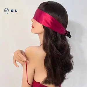 Sexy eye mask for women with bowknot ribbon accessories and strap ornaments