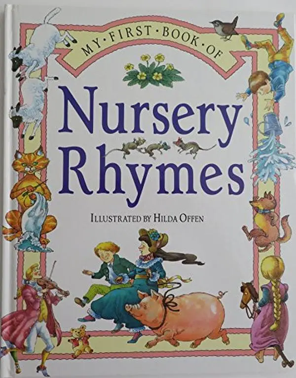 Used Hardcover - "My First Book of Nursery Rhymes" by Barnes & Noble, Illustrated by Hilda Of - English Hard Cover Books