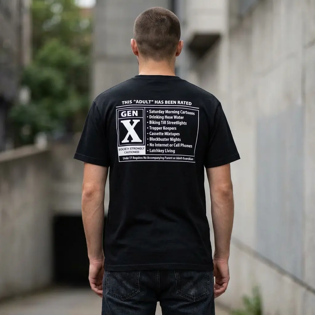 Gen X Rated Tee | Vintage TV Saturday Morning Cartoons T-shirt