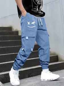 Men's Stylish Cargo Pants, Versatile Design for Daily Wear, Functional Pocket Design for Easy Access, Casual Fashionable Pocket, Perfect for Casual and Outdoor Activities