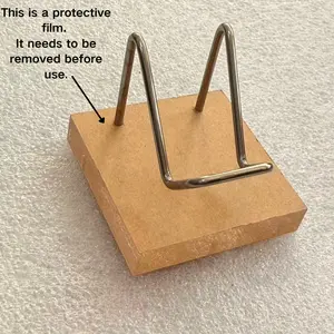 Mineral Display Stand with Metal & Acrylic Base, Multi-Purpose Crystal Jewelry Holder, Phone Stand, Fossil Specimen Showcase, Office Desk Accessories