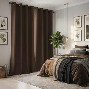 Blackout Curtains, 2-Panel Solid Full Blackout Grommet Curtains (52"x84"), Light-Blocking Window Drapes for Home Decoration, Model FT2599 QF222