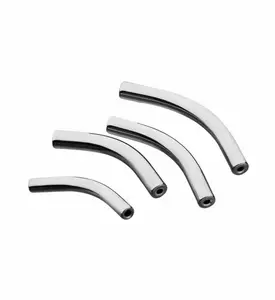 Titanium Threadless Curved Bar