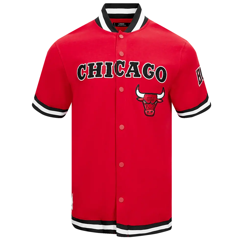 NBA CHICAGO BULLS CLASSIC MEN'S PRO SS DOUBLE KNIT JACKET