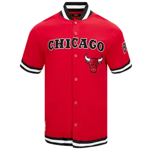 NBA CHICAGO BULLS CLASSIC MEN'S PRO SS DOUBLE KNIT JACKET