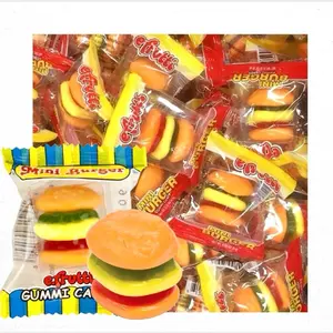 Mini Hamburger, Sour Hamburger, Hotdog or Pizza Gummi Candy, Individually Wrapped 0.35 - .55 Oz each - 16/20 Count Bonbon