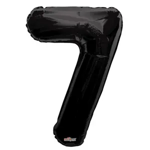 34" Black Number 7 Foil Balloon - Party Essential! (Single Pack) cod. 19689-34