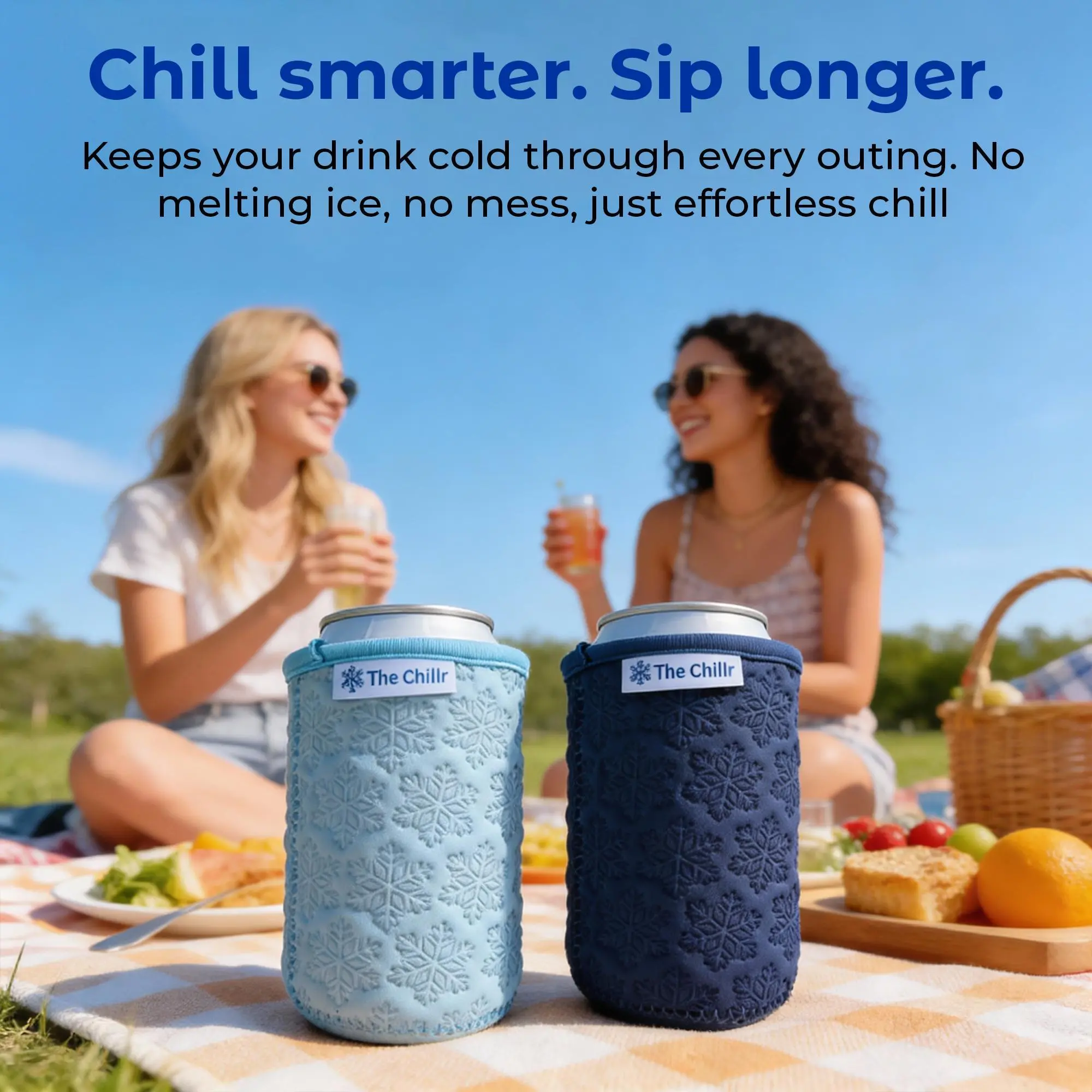 Chillr Ice Packs and Neoprene Sleeve Thermal Reusable