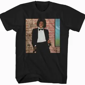 Michael Jackson Off The Wall Mens T Shirt Music Classic Band Tee, Michael Jackson Retro Graphic T-Shirt, King of Pop Vintage Tee y2k, kid NC1