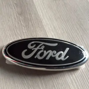 Black & Crome  2005-2014 Ford F150 Front Grille/Tailgate 9 Inch Oval Emblem