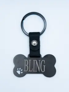 Custom Engraved Mirror Dog Tags, Anti-Lost Collar Nameplate, Stainless Steel, Personalized Design