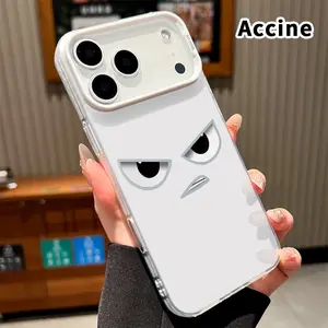 Phone Case for iPhone 17 Pro Max 16 Plus 15 14 13 12 11 Air E Angry eye expression Pattern Matte Shockproof Anti-Scratch Stylish Smartphone Cover