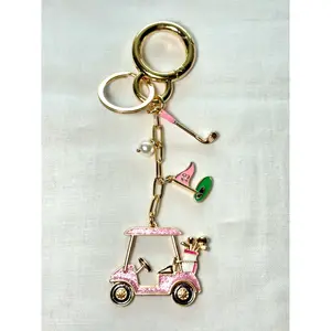 Golf Cart and Teacher Tumbler Bag Charms