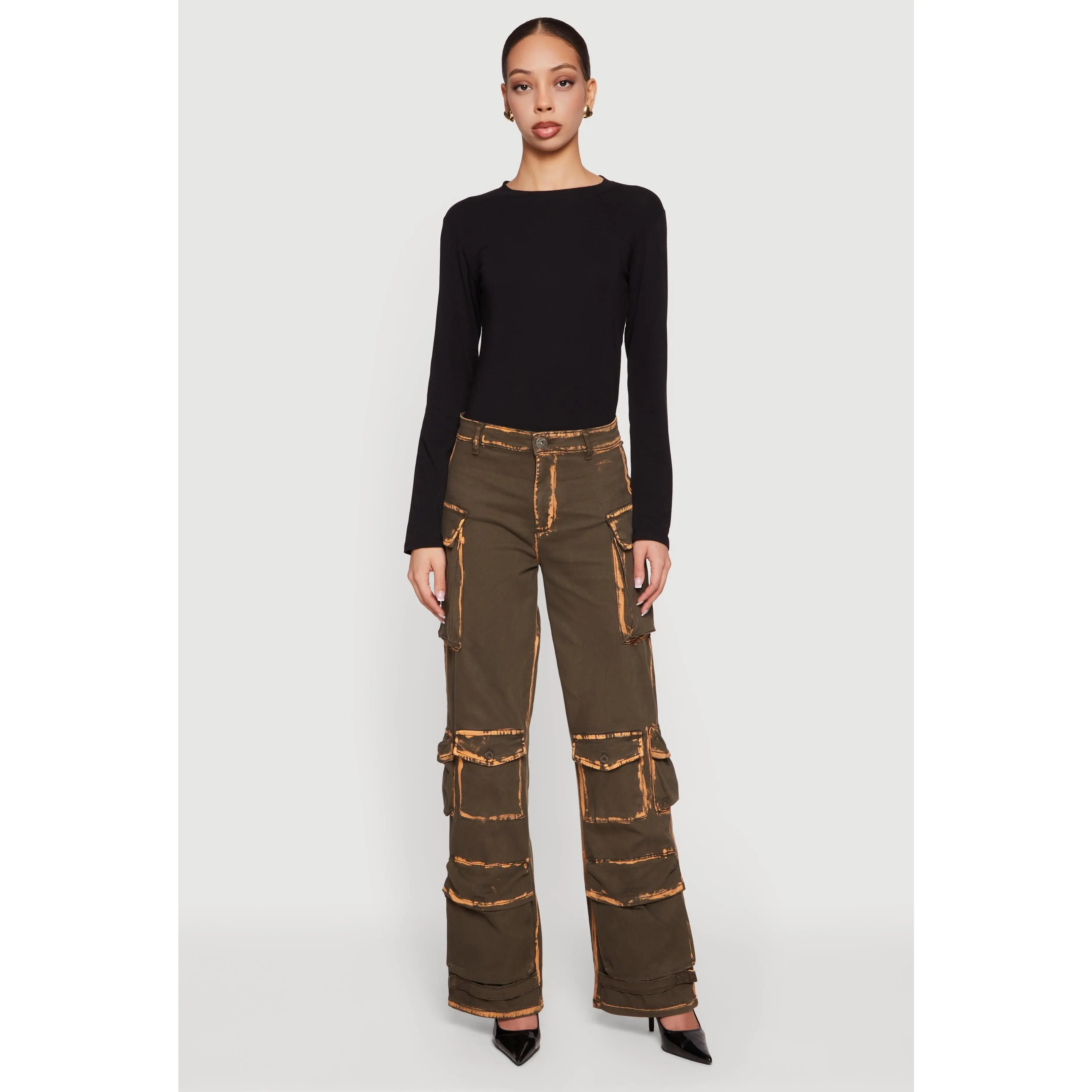 Twill Multi Pocket Cargo Pants