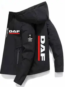 New Daf Pattern Element Jacket, All-Weather Outdoor Hiking Vest, Lightweight Durable Fabric, Casual Slim-Fit Outerwear for All Seasons, Outdoor Zipper Jacket