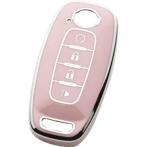 Key Fob Cover Fit for Nissan Rogue Pathfinder kicks Sentra Versa 4Runner 5 Buttons 2023 2024