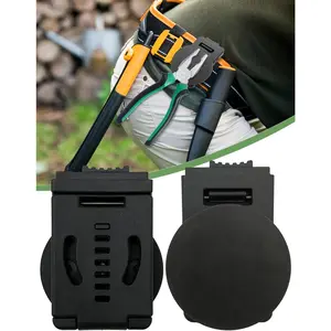 Tape Measure Holder for Belt, Clip- Mount Heavy Duty Low-Profile Tape-Measure Belt Clip Black Tape Catcher Fits up to 2" Tool Belt, Tool Bags, Pockets, or Pants Tape Accessories
