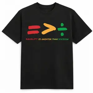 Equality Is Greater Than Division Shirt, Gift For Black Teacher, Human Rights Shirt, Equality T Shirt, Black History Shirt, Social Justice