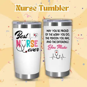 NATIONAL NURSES WEEK Nurse Gifts for Women - May You Be Proud of The Work You Do 20 oz Stainless Steel Insulated Coffee Tumbler with Lid - LPN RN Thank You Retirement Nurses Week Gifts for Nurses Women