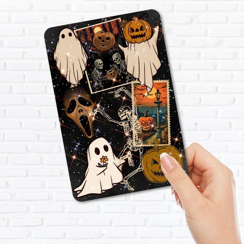 Vintage Halloween Spooky Holographic Cardstock Clear Case Insert for ...