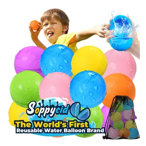 Self‑Sealing Reusable Splash Balloons, Quick‑Fill Magnetic Balls, Thick Leak‑Proof Silicone, Eco Kids‑to‑Adults Pool and Beach Summer Toy