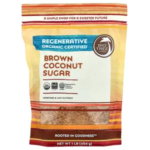 Big Tree Farms Organic Brown Coconut Sugar, 1 lb (454 g)