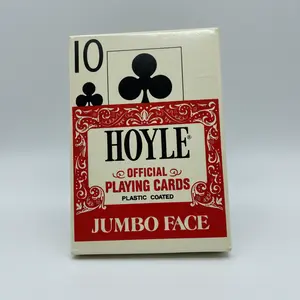 Official Hoyle Red Jumbo Shell Back Playing Cards - Stancraft Products, Vintage Collectors' Item, with Jester Jokers