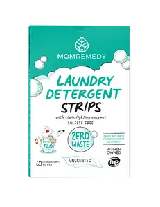Laundry Detergent Sheets - Zero Waste, Plastic Free, Safe Ingredients - 60 CT (Unscented)