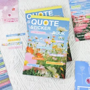 BOMICHI 2800-Pc Motivational Quote Sticker Pack 48 Sheets of Inspirational Words Phrases for Journals Scrapbooks Bullet Journals DIY TikTokShopJumpstartSale Adhesive Vinyl Decals