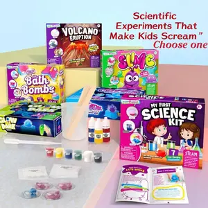 Science Experiment Kit for Students, DIY Toy Volcano Eruption Slime, Educational Science Materials, Fun Stem Activity Set