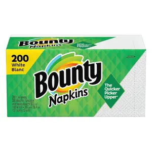 Paper Napkins, White, 1 Pack, 200 Sheets per Pack