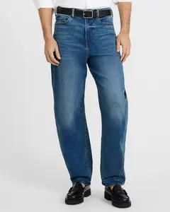 Express Barrel Dark Wash Stretch Jeans