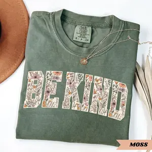 Comfort Colors Be Kind Shirt, Motivational Teacher Tee, Choose Kindness T-Shirt, Positive Affirmation Gift, Counselor Appreciation Shirt