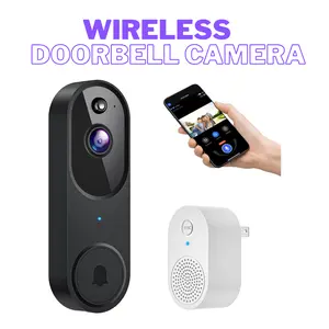 Smart Video Doorbell Camera Wireless, AI Human Detection and Instant Alerts, Night Vision, 2-Way Audio, Battery Powered, Cloud Storage Sold Seperately, 2.4G WiFi (Chime Included)