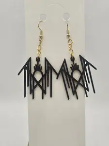 Sleep Token Inspired Earrings Handmade Alt Metal Fan Gift Goth