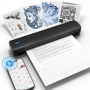 Portable Printer Wireless A4 C80 300DPI Inkless Thermal BT USB Connect Lightweight 1500mAn For Android IOS for Travel Work Home