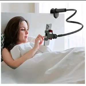 Universal Telescopic Metal Desktop Mobile Bracket, Tablet Cell Phone Holder With Long Flexible 360 Rotatable Durable