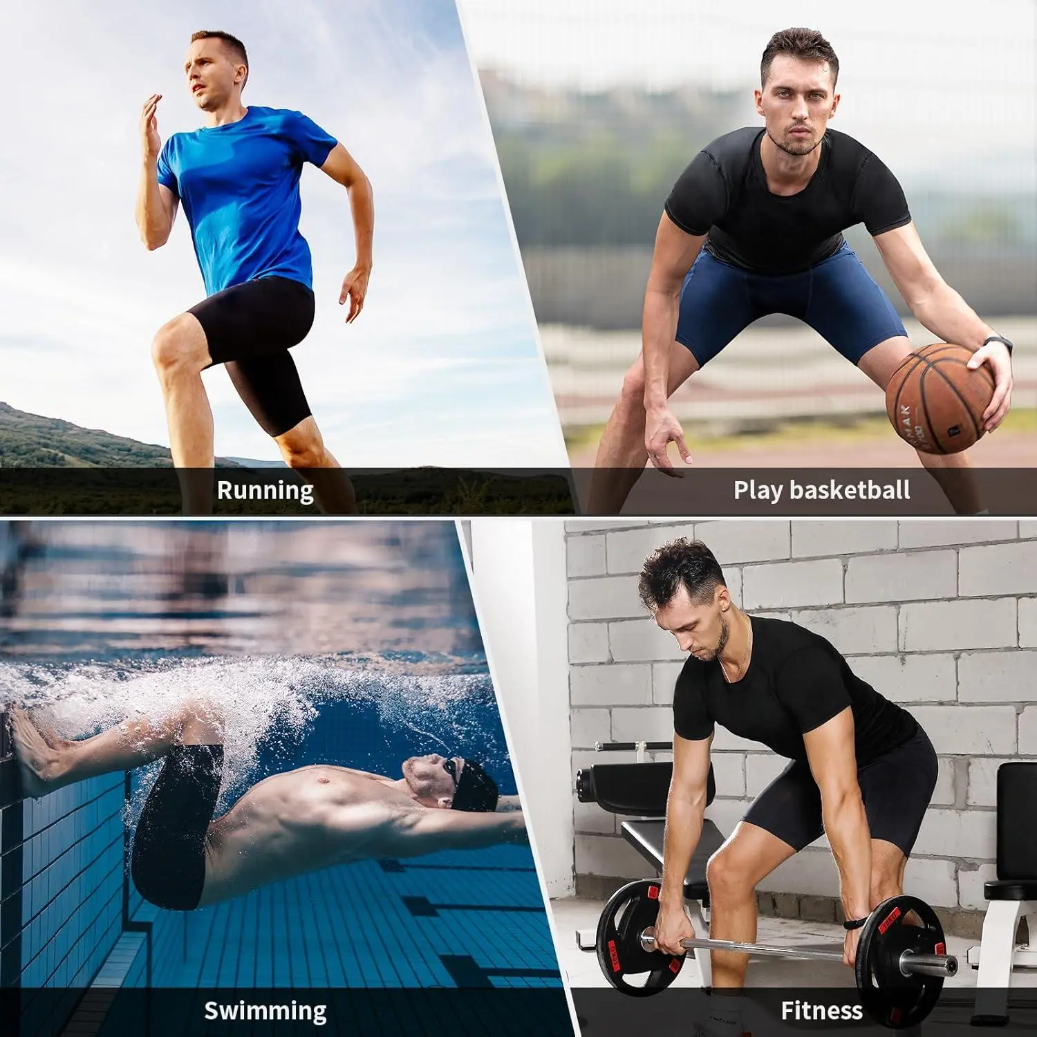 Men's Compression Shorts 1/2/4/5 Pack - Spandex Athletic Running Workout Shorts Performance Baselayer Underwear for Sports Training Gym Fitness Comfortable Breathable Supportive Design Men's Compression Shorts 1/2/4/5 Pack - Spandex Athletic Running Workout Shorts Performance Baselayer Underwear for Sports Training Gym Fitness Comfortable Breathable Supportive Design