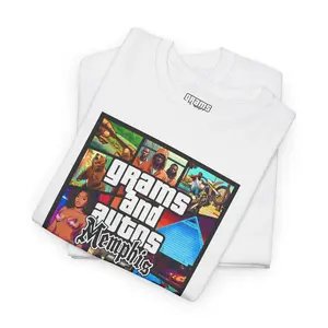 Grams and Autos, Memphis Edition - GTA-parody T-Shirt