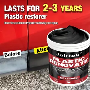 Car Interior Renewal Cream, Multi-Function Cleaner Polisher, Interior Cleaner Protectant, Dust & UV Protection, Quick Stain Removal, Restores Original Shine, Jokjok Brand