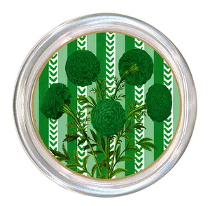 C6842-Marigold Club Emerald Coaster