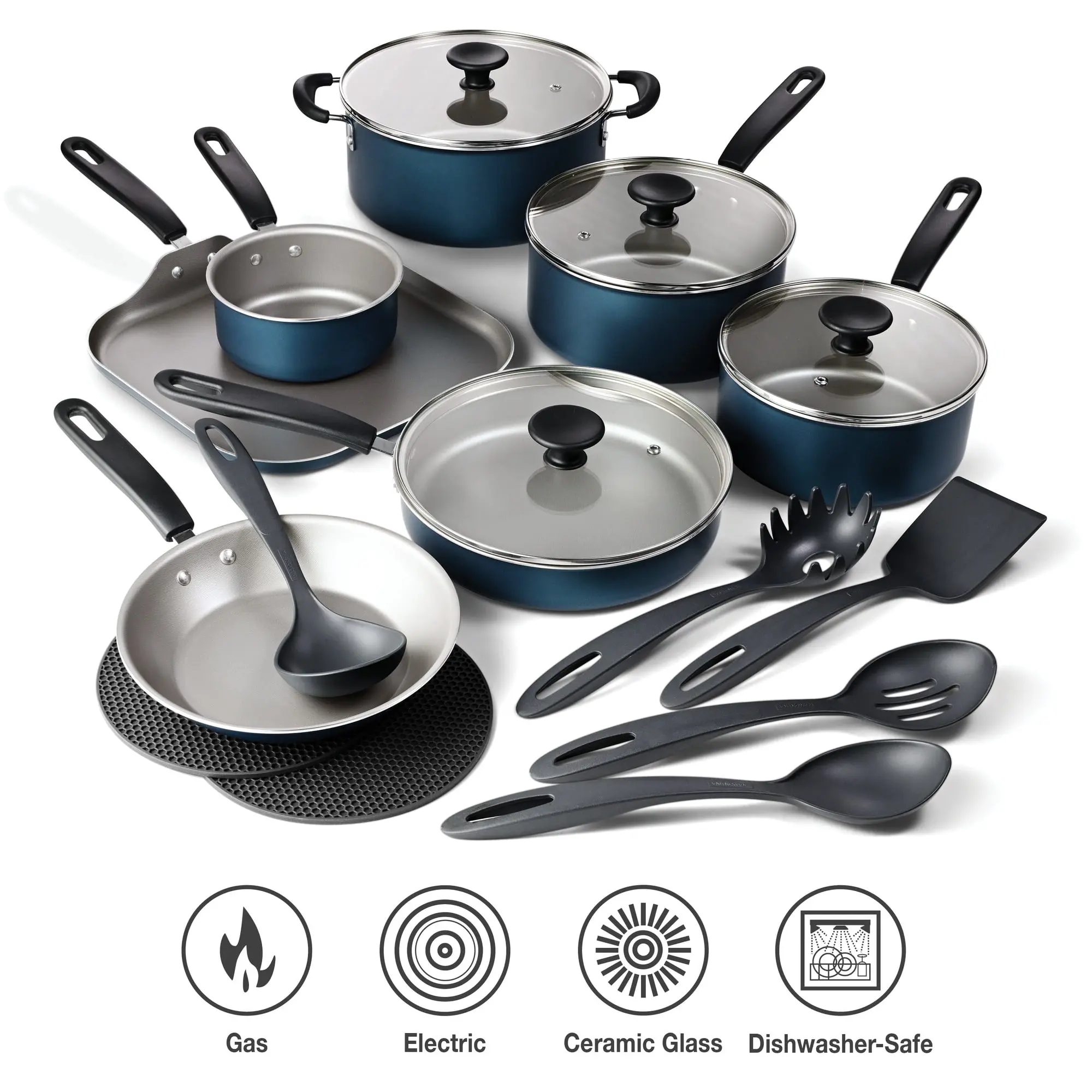 Tramontina Primaware 18-Piece Nonstick Aluminium Cookware Set