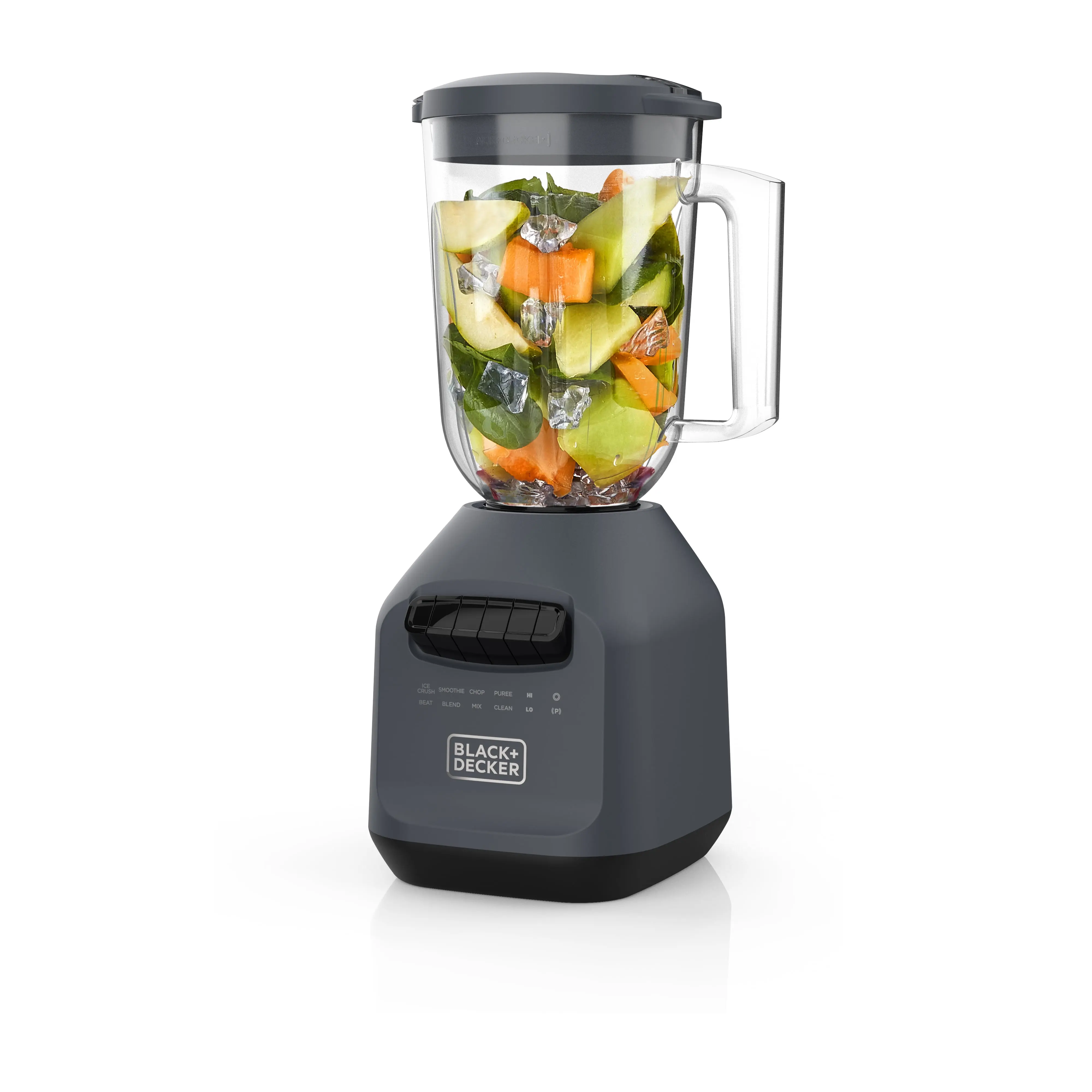 BLACK+DECKER Ice Crush Blender, 56 oz Plastic Jar, 700W, 6-Tip Blade, 8 Speeds + Pulse