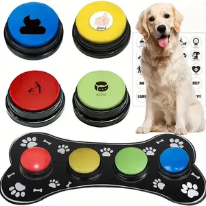 Pet Buttons, Colorful Talking Dog Button Starter Kit,Dog Communication Buttons, Dog Interaction Buttons, Easy-to-Use Interactive Training Toy Starter Kit for Home Use，Pet Easy Speaking Buttons Too , Pet toys