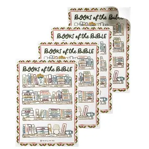 Mr. Pen Bible Reading Tracker Sticker, 5x7 Matte Finish, Color Your Books Visual Milestone for Bible Journaling, Hand Designed