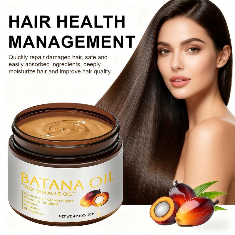 Batana Oil For Hair & Repair Natural Organic Formula Boost Thickness Nourish Dry Scalp  Hair Care Shiny Eliminates Split Ends for Men & Women