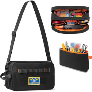 Small Tool Bag with 1 Tool, Tester Tool Bag Compatible with Multimeter/325 Clamp Multimeter/ T5 T6 Voltage, Tool Organizer for Electrician